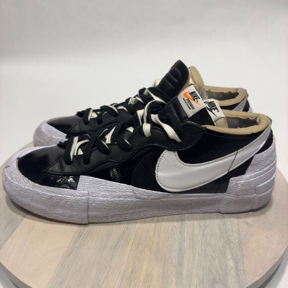 Nike Blazer Low Sacai ‘Black Patent Leather’ Size 13 - Picture 3 of 6